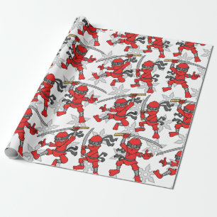 Customisable Ninja Pattern Wrapping Paper