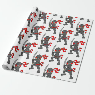 Customisable Ninja Pattern Wrapping Paper