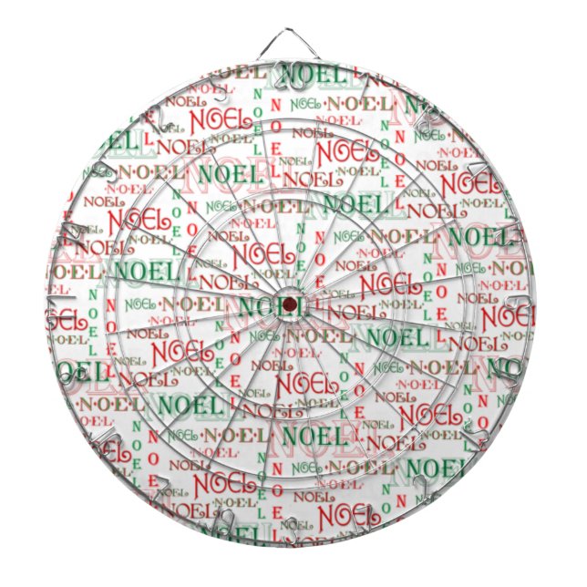Customisable Noel Christmas Dartboard (Front)