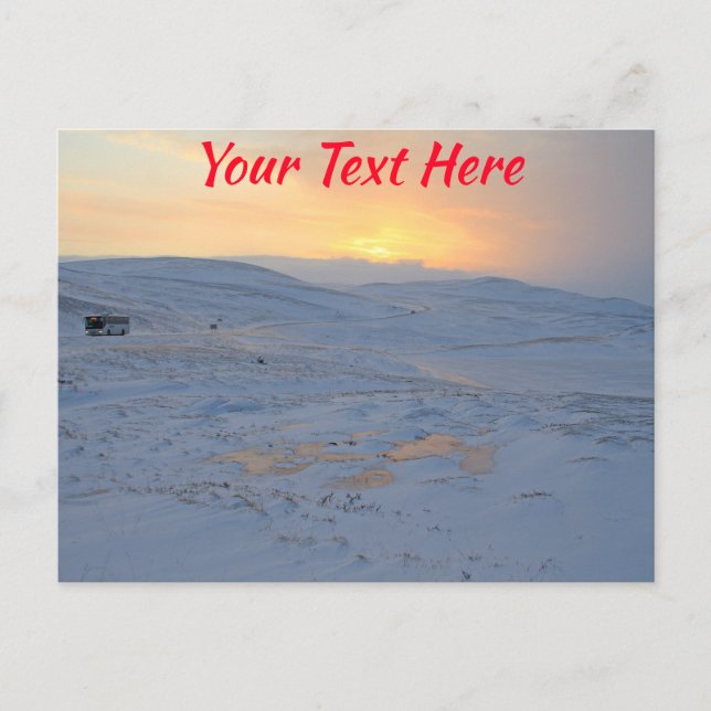 Customisable Norway winter Postcard (Front)