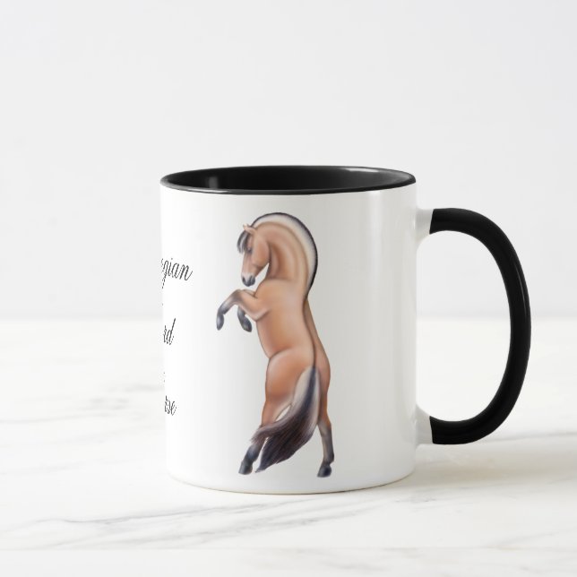 Customisable Norwegian Fjord Horse Mug (Right)