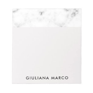 Customisable Notepad - Marble Pattern and Pink