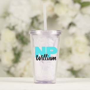 Customisable NP Nurse Practitioner Graduation Gift Acrylic Tumbler
