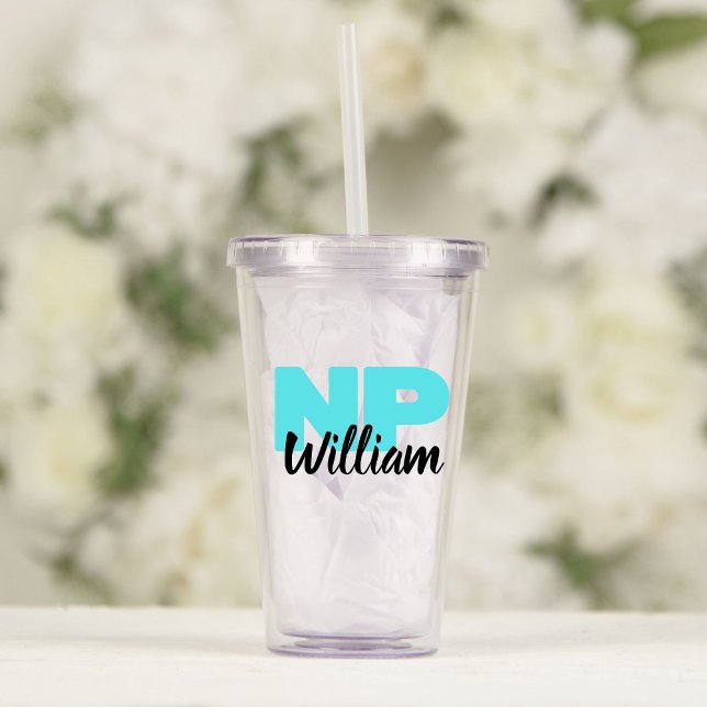 Customisable NP Nurse Practitioner Graduation Gift Acrylic Tumbler (Creator Uploaded)