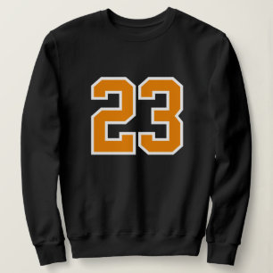 Customisable Number 23 Print Women's Casual Sports Sweatshirt