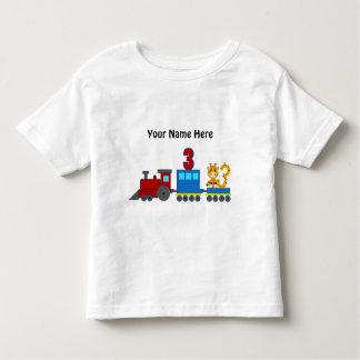 Customisable number 3 t-shirt train