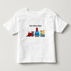 Customisable number 5  t-shirt train