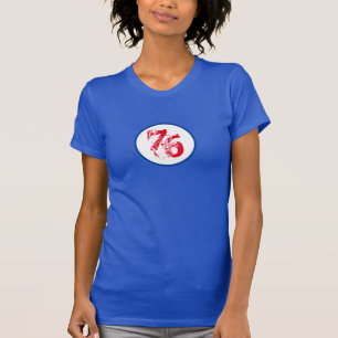 Customisable Number - 76  Red White & Blue U.S.A T-Shirt