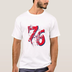 customisable number-76 t-shirt design personalised
