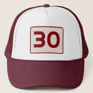 Customisable Number Personalised Age Speed Limit Trucker Hat