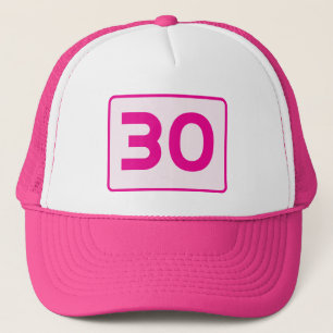 Customisable Number Personalised Age Speed Limit Trucker Hat