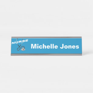Customisable Nurse Name Desk Name Plate