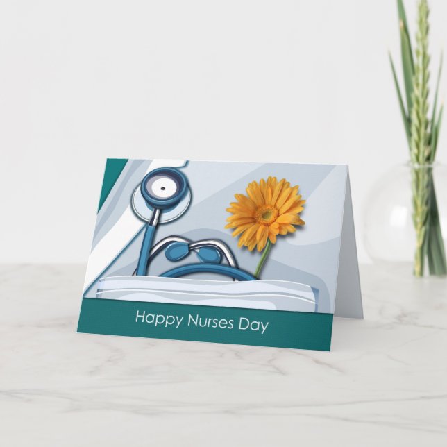 Customisable Nurses Day Greeting Card (Front)