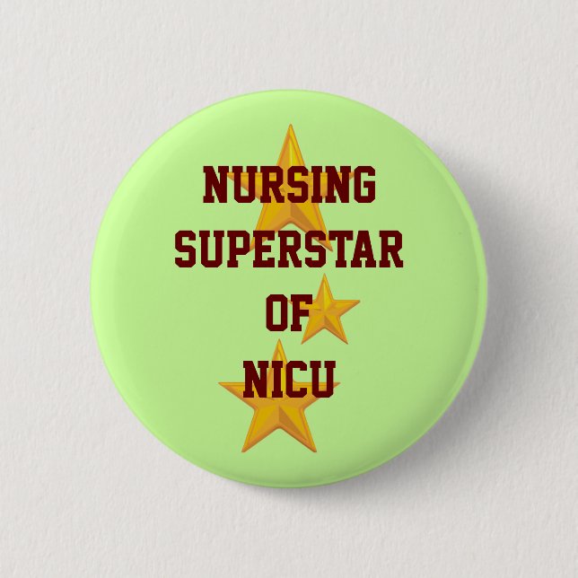 Customisable Nursing Superstar Button (Front)