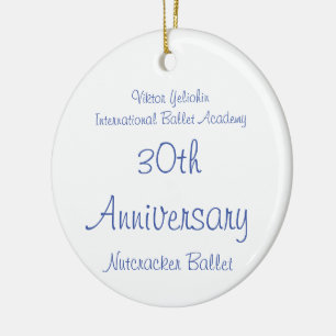 Customisable Nutcracker Fritz, Flower, Marzipan  Ceramic Ornament
