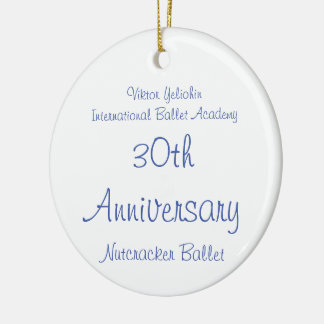 Customisable Nutcracker Fritz, Flower, Marzipan Ceramic Ornament