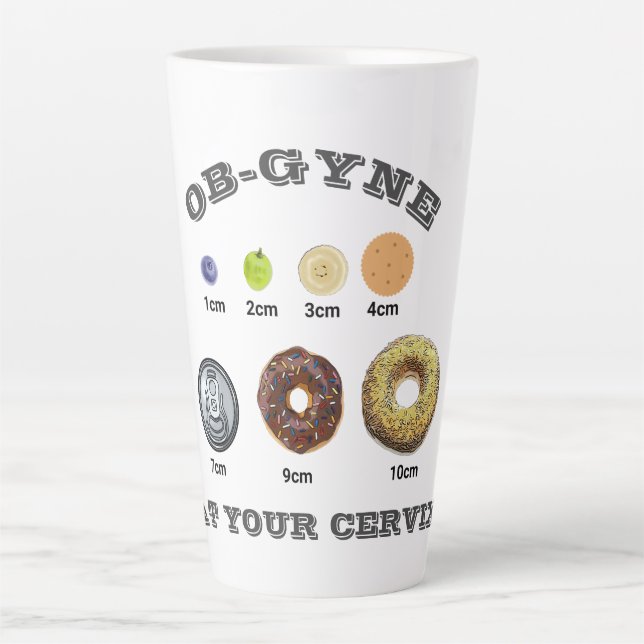 Customisable ObstetricsGynecologist/Nurse/Midwife Latte Mug (Front)