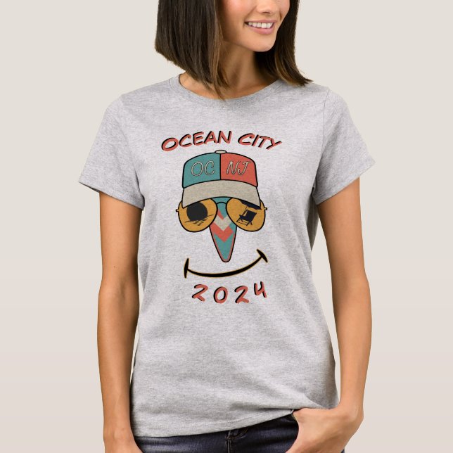 Customisable Ocean City 2024 T-Shirt (Front)