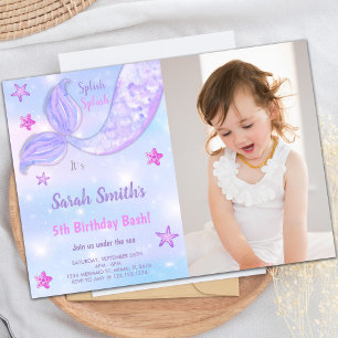 Customisable Ocean Party Invitations for Kids