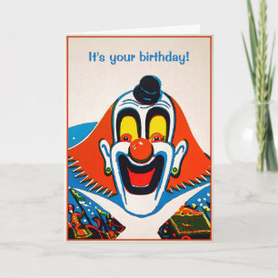 Customisable Odd Clown Greeting Card