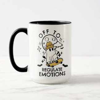 Customisable Off To Regulate Emotions Ghost Mug