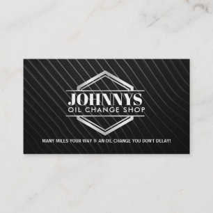 Customisable Oil Change Business Cards