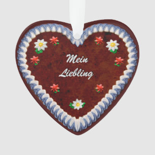 Customisable Oktoberfest Heart Ornament