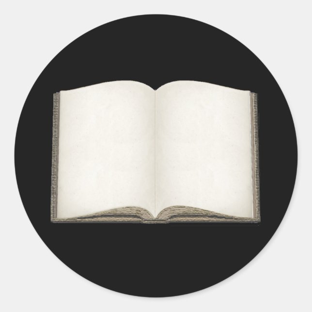 Customisable Open Book Stickers (Front)