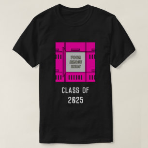 Customisable Open Locker Frame Bright Pink T-Shirt