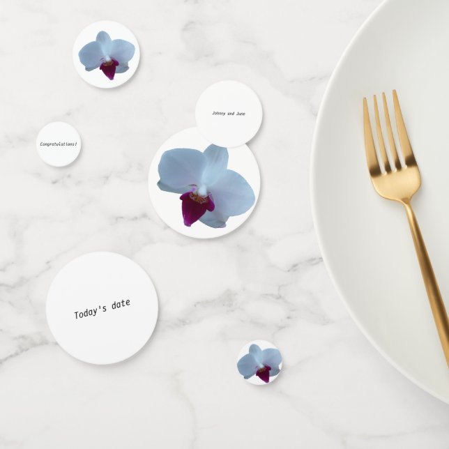 Customisable Orchid Table Confetti (Group)