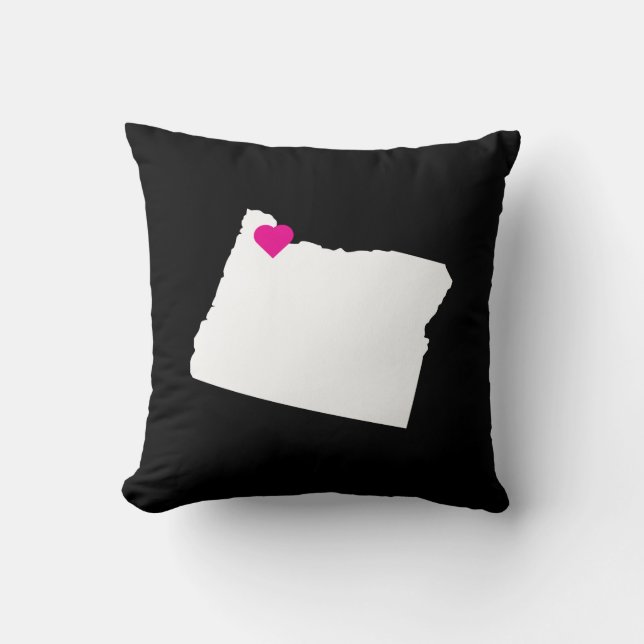 Customisable Oregon State Love Reversible Pillow (Front)