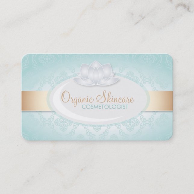 Customisable Organic Skincare Business Cards (Front)
