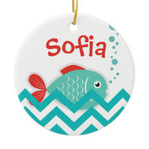 Customisable Ornament in "Fish Fish" Design
