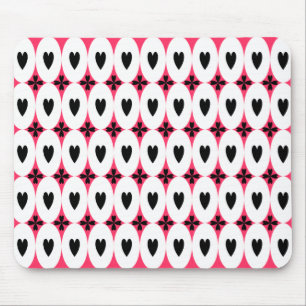 Customisable Oval Hearts Mouse Pad