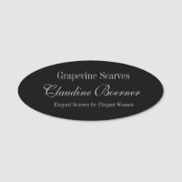 Customisable Oval Name Tag Badge Crafter Magnetic