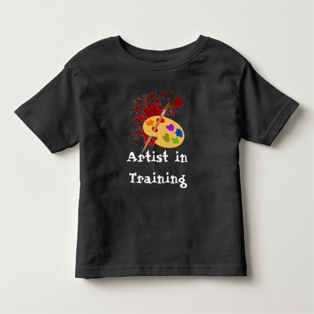 Customisable Painter Print Toddler T-Shirt (Front)