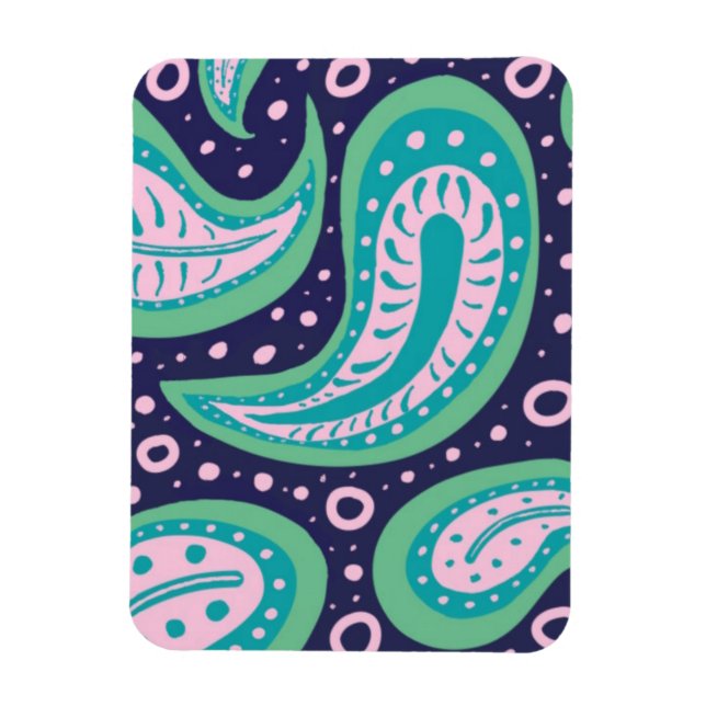 Customisable Paisley Magnet (Vertical)