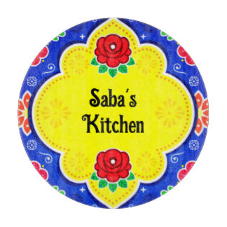 Customisable Pakistan Truck Art Glass Cutting Boar Cutting Board