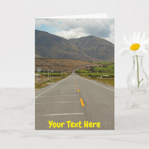 Customisable Panamerican Highway, Ecuador Card