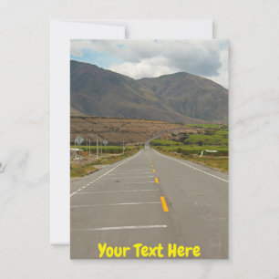 Customisable Panamerican Highway, Ecuador Card