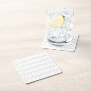 Customisable Paper Coaster