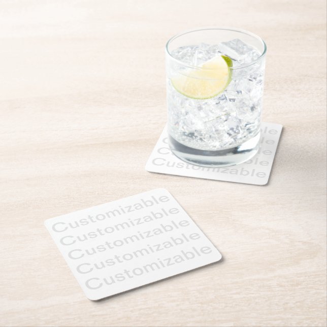 Customisable Paper Coaster (Insitu)