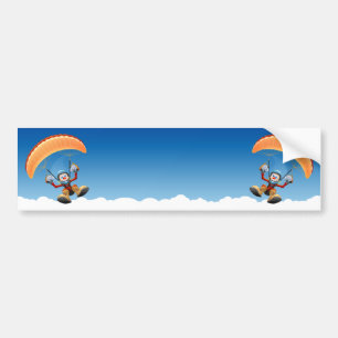 Customisable Paraglider Bumper Sticker