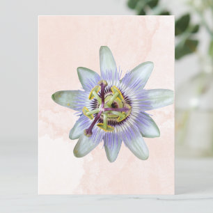 Customisable Passion Flower Postcard