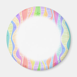 Customisable PASTEL RAINBOW STRIPES MAGNETS