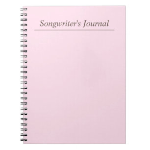 Customisable Pastel Songwriter's Journal