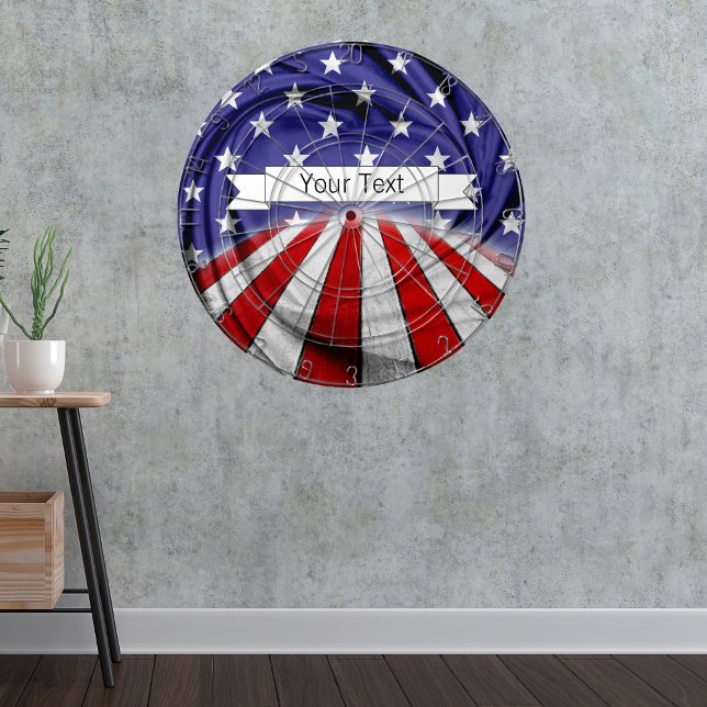 Customisable Patriotic American Flag Dartboard (Creator Uploaded)
