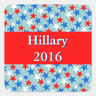 Customisable Patriotic Stars Square Sticker