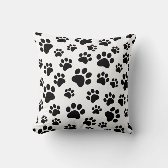 Customisable paw prints pillow (Front)