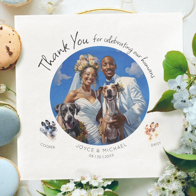 Customisable Paw-tograph Photo with Your Dogs Napkin (Creator Uploaded)